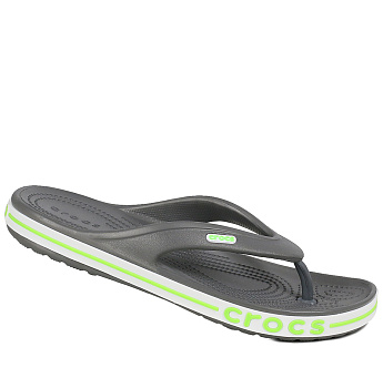 Сланцы Crocs Bayaband Flip Dark Gray / Lime