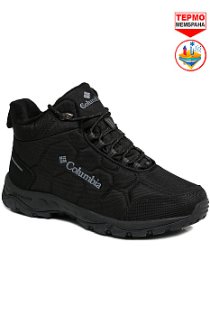 Кроссовки Columbia Firecamp II Waterproof Fleece Mid Black / D Grey