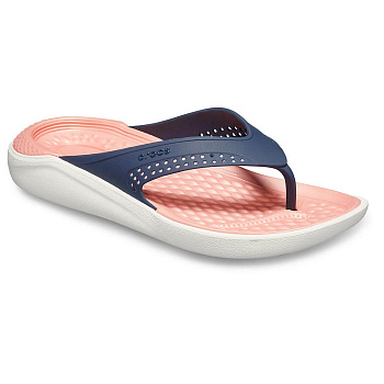 Сланцы Crocs LiteRide Flip 20518-2-4JG Blue / Light Pink / Beige