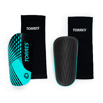 Щитки футбольные TORRES Pro Black / Mint