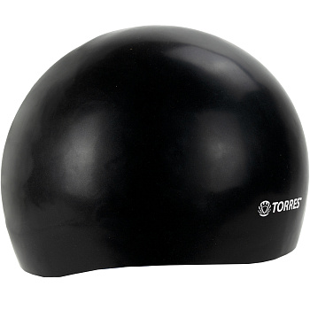 Шапочка для плавания TORRES Pro Black, силикон