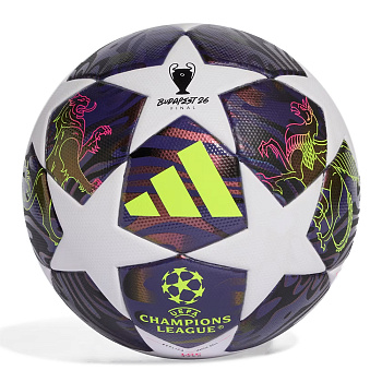 Мяч футбольный матчевый ADIDAS UCL League Box, FIFA Quality №5 , фиолетовый