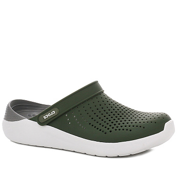 Сабо Crocs LiteRide Clog Dark Khaki / Grey / White