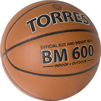Мяч баскетбольный матчевый TORRES BM600 Brown №6
